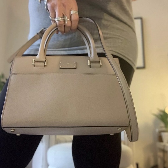 KATE SPADE GROVE STREET  CALEY TOP HANDLE CROSSBODY ALMONDINE - Picture 4 of 13